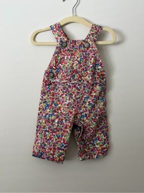 Children’s Place Floral Multi-Color Girls Overalls